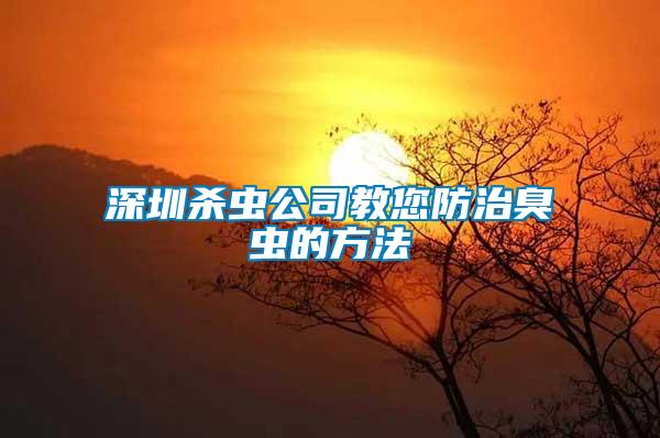 深圳殺蟲(chóng)公司教您防治臭蟲(chóng)的方法