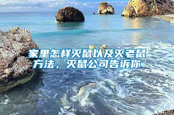 家里怎樣滅鼠以及滅老鼠方法,滅鼠公司告訴你