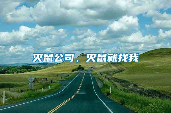 滅鼠公司，滅鼠就找我