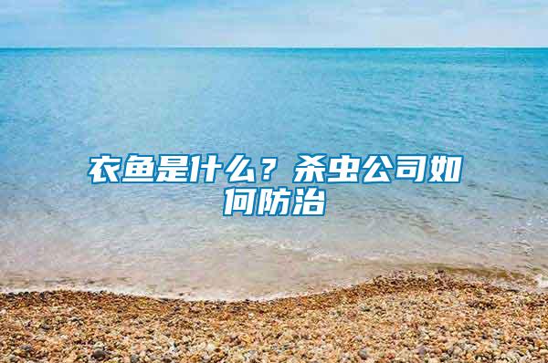 衣魚是什么？殺蟲公司如何防治