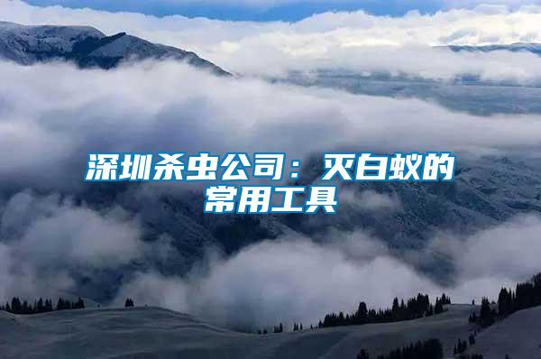 深圳殺蟲公司:滅白蟻的常用工具