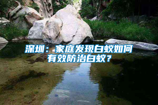 深圳：家庭發(fā)現(xiàn)白蟻如何有效防治白蟻？